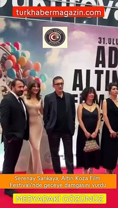 Serenay Sarıkaya, Altın Koza Film Festivali’nde geceye damgasını vurdu