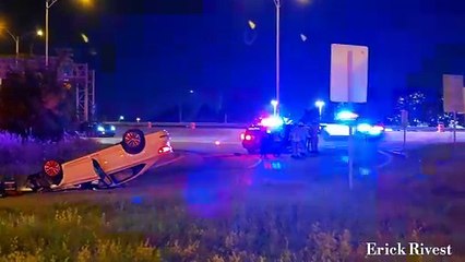 Accident sortie 44 de l'autoroute 15 Nord 29 septembre 2024