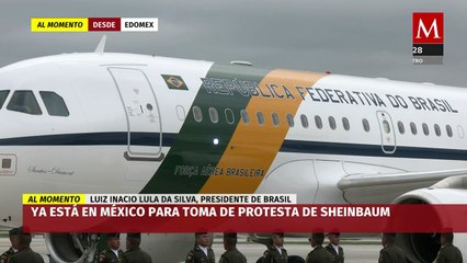 Presidente de Brasil llega al Felipe Ángeles para la toma de protesta de Claudia Sheinbaum