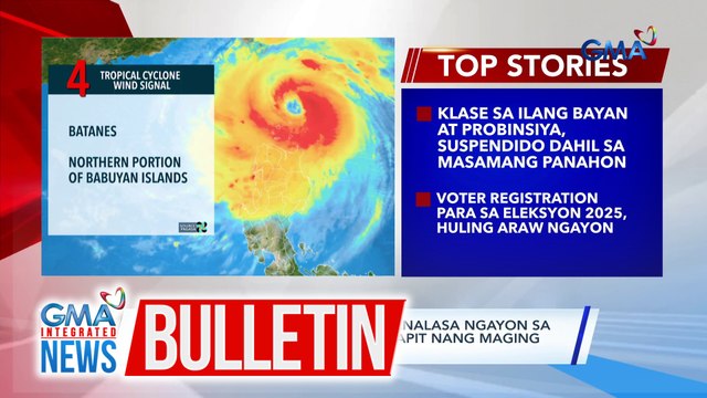 PAGASA - Bagyong Julian na nananalasa ngayon sa Batanes at Babuyan Islands, malapit nang maging super typhoon | GMA Integrated News Bulletin
