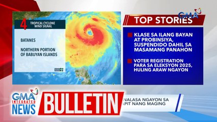 PAGASA - Bagyong Julian na nananalasa ngayon sa Batanes at Babuyan Islands, malapit nang maging super typhoon | GMA Integrated News Bulletin