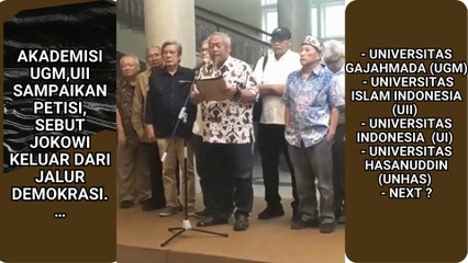 Reformasi kini mulai dikhianati, para guru besar di kampus ternama  mulai menyatakan keprihatinannya