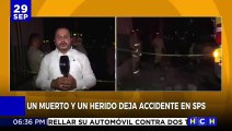 Un muerto y un herido en accidente vial en barrio Paz Barahona
