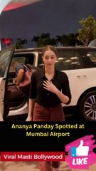 Ananya Panday Spotted at Mumbai Airport