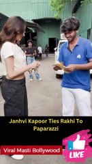 Janhvi Kapoor Ties Rakhi To Paparazzi