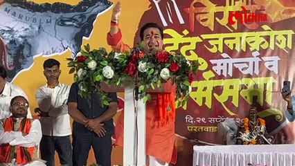सभेत भाषण सुरु... अचानक नितेश राणेंचा आवाज निघेना, काय घडलं