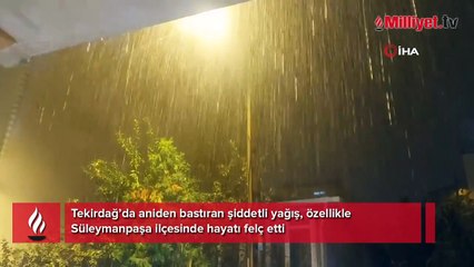 Tekirdağ'da şiddetli yağış