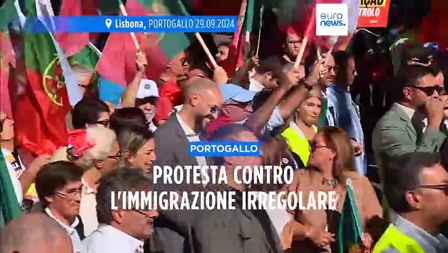 Portogallo, manifestazione contro l'immigrazione indetta dal partito di estrema destra