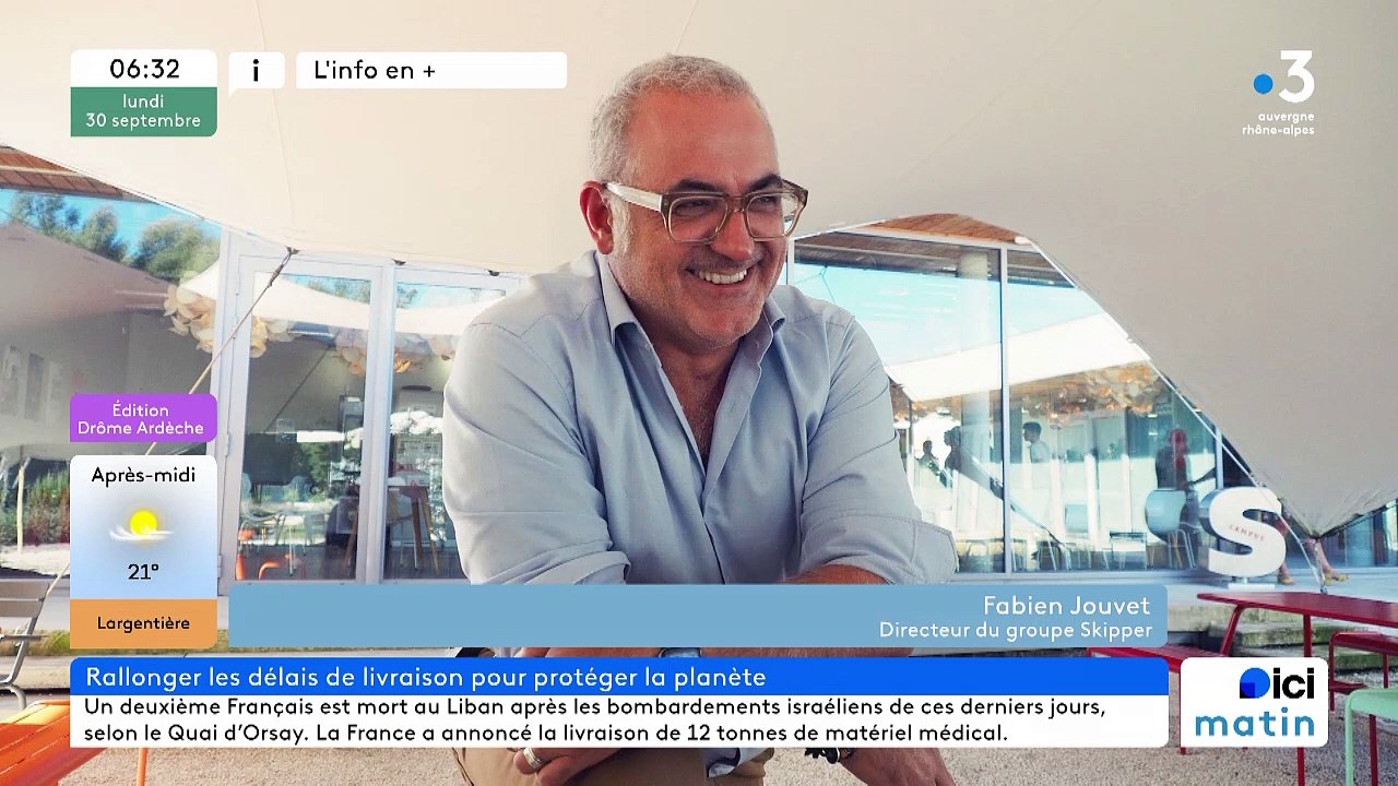 L'info en plus en Drôme Ardèche : Skipper livre ses colis plus lentement pour l'environnement