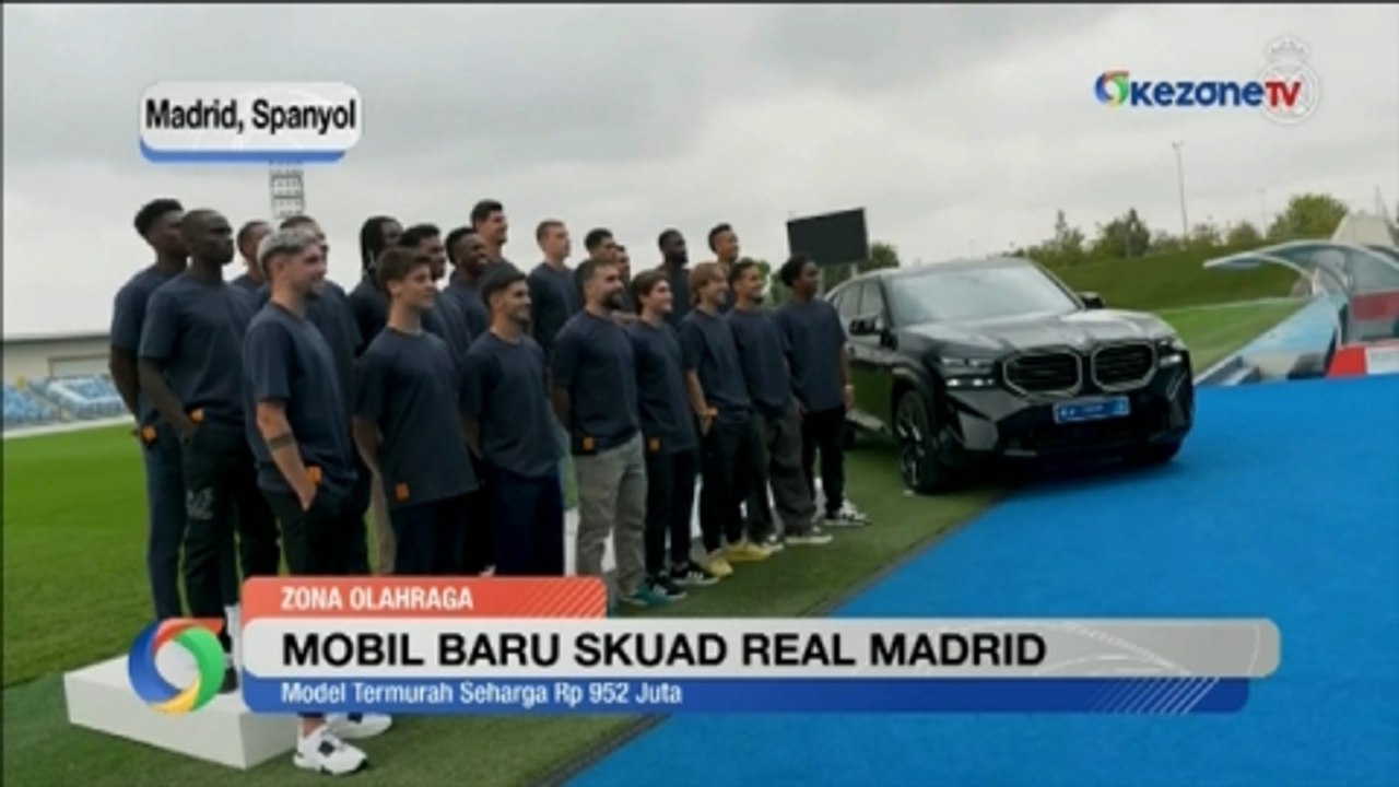 Pemain dan Pelatih Real Madrid Dapat Mobil BMW...