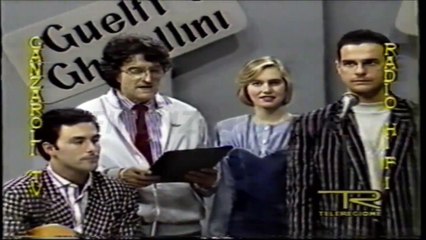 Serie di imitazioni di Niki Giustini. 1987. Teleregione Toscana