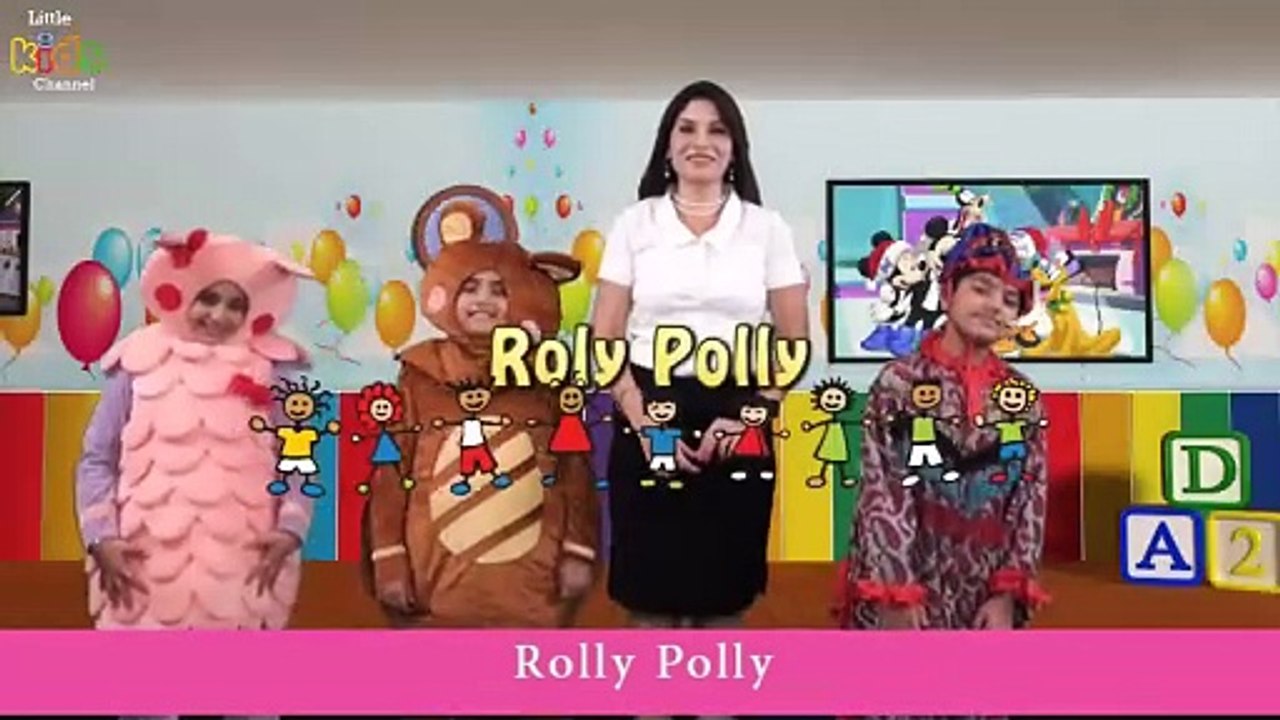 Rolly Polly Rolly Polly with lyrics Nursery Rhymes video Dailymotion