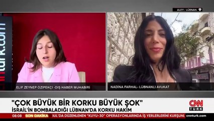 Lübnanlıların korkusunu gözyaşları içinde CNN TÜRK'te anlattı | Video Haber