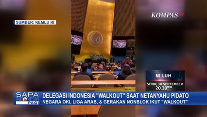 Delegasi Indonesia, Negera OKI Hingga Gerakan Nonblok 'Walkout' Saat Netanyahu Berpidato