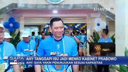 Sambil Senyum, AHY Respons Santai Isu Jadi Menko di Kabinet Prabowo-Gibran