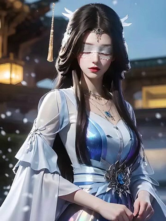 Blindfolded  Xiaolongnü hugged by someone  小龍女被人蒙住了眼睛，並抱住了  The Legend of Condor Heroes 神鵰俠侶 Comic Manga AI Anime