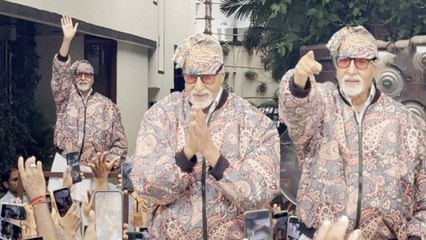 Amitabh Bachchan का बेसब्री से इंतजार कर रहे फैन्स को दिया दर्शन, जलसा के बाहर देखिए फैन्स का उत्साह