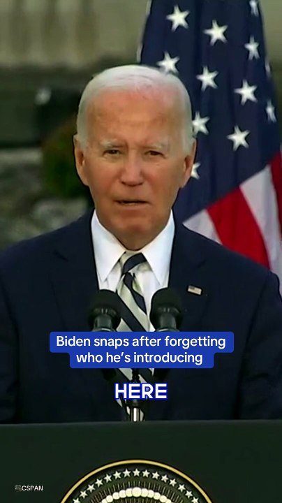 The Awkward Moment a confused - looking president Joe Biden Fumbled and then snapped