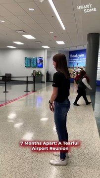 Emotional Airport Reunion After 7 Months Apart | Military Homecoming