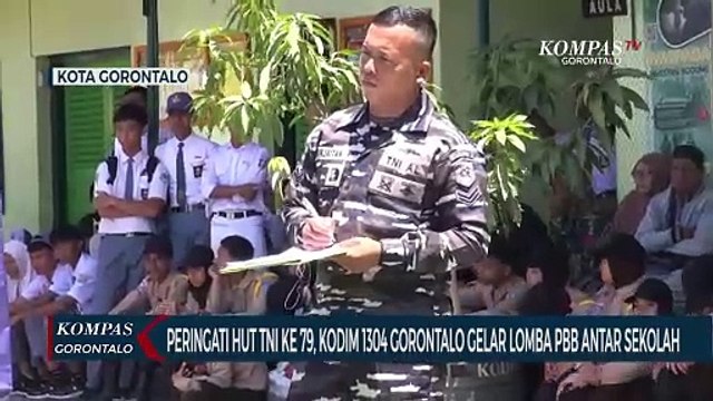 Peringati HUT TNI ke-79, Kodim 1304 Gorontalo Gelar Lomba PBB Antar Sekolah