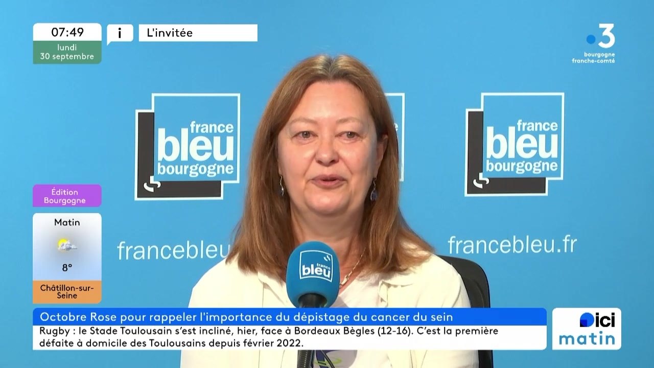 Octobre rose : Geneviève Berger, secrétaire de l'association Carpe Diem 21