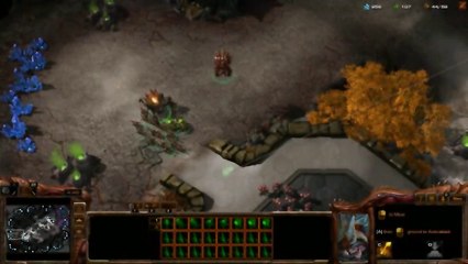 [SC2] No.0277--Great-Level ZERG v.s Harder A.I, WIN [2 Base Ravager-Ling Rush]