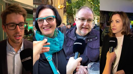 Stimmen von den Wahlpartys der Parteien