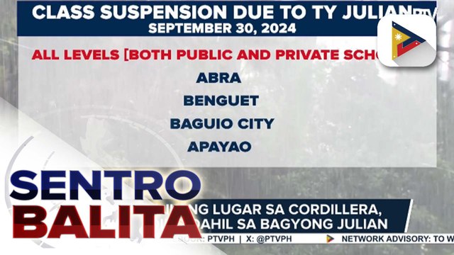 Ilang lugar sa Cordillera Region, apektado na ng pagguho ng lupa; Binga at Ambuklao Dam, nagpapakawala na ng tubig sa harap ng patuloy na pag-ulan