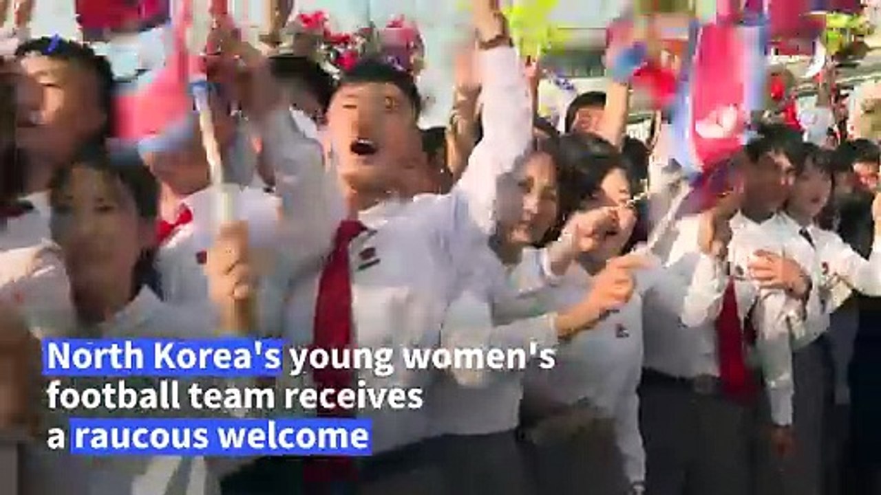 North Korea players celebrate U20 World Cup victory