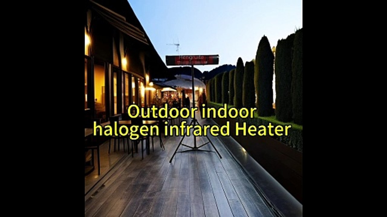 Modern Standing Floor Electric Heater Portable Indoor/Outdoor Use for Garage Garden Patio Umbrella Heater