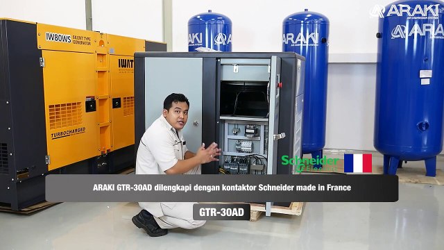 REVIEW AIR COMPRESSOR DOUBLE SCREW 13 BAR - ARAKI GTR 30AD