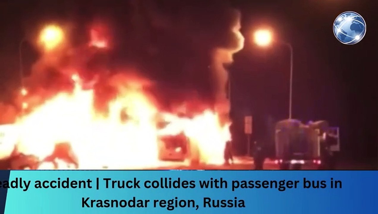 Deadly accident | Truck collides with passenger bus in Krasnodar region, Russia #breakingnews #worldnews #news