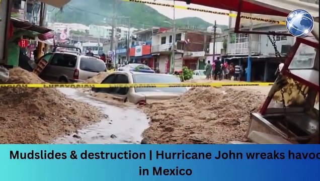 Mudslides & destruction | Hurricane John wreaks havoc in Mexico #breakingnews #worldnews #news