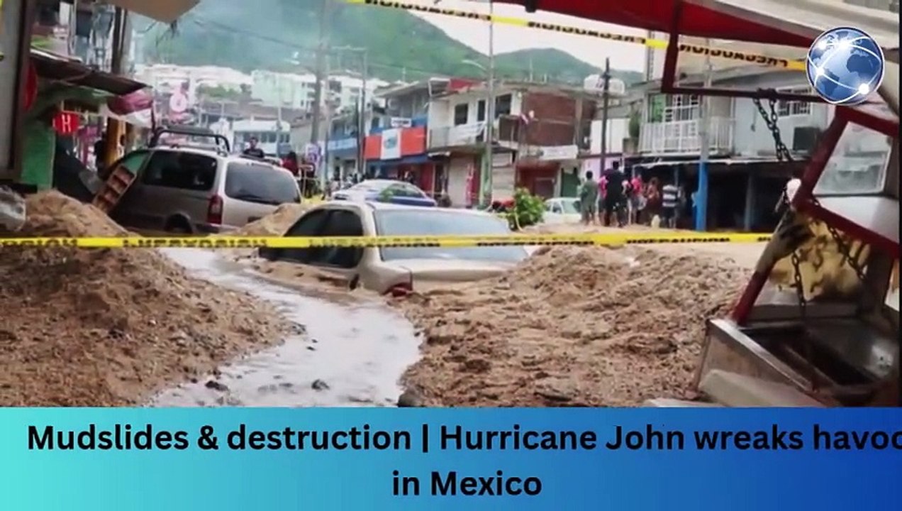 Mudslides & destruction | Hurricane John wreaks havoc in Mexico #breakingnews #worldnews #news