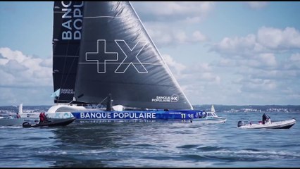 VoileBanquePop 2024 : Top départ de la Finistère Atlantique pour le Maxi Banque Populaire XI