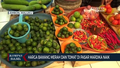 Harga Bawang Merah Dan Tomat Di Pasar Mardika Naik