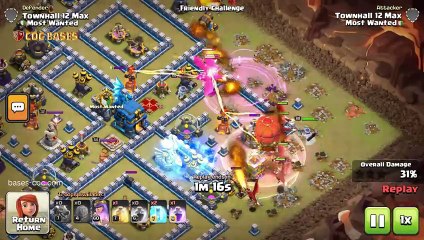 Top War Base TH12 with Link, Anti 2 stars, War/CWL, Anti Air / Electro Dragon Layout -  Clash of Clans (13)