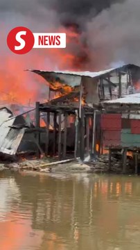 Fire in squatter village kills five girls in Likas