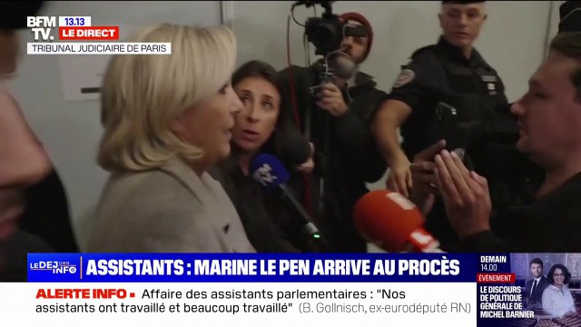 Affaire des assistants parlementaires RN: “Je suis très sereine”, affirme Marine Le Pen