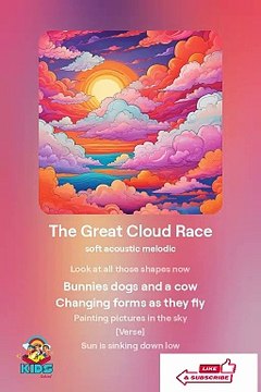 The Great Cloud Race Poem for kids