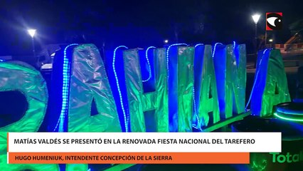 Matías Valdés se presentó en la renovada Fiesta Nacional del Tarefero