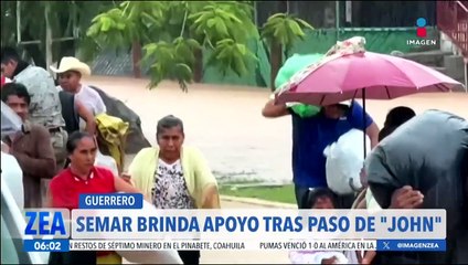 John deja deslaves y miles de viviendas bajo el agua en el Pacífico mexicano