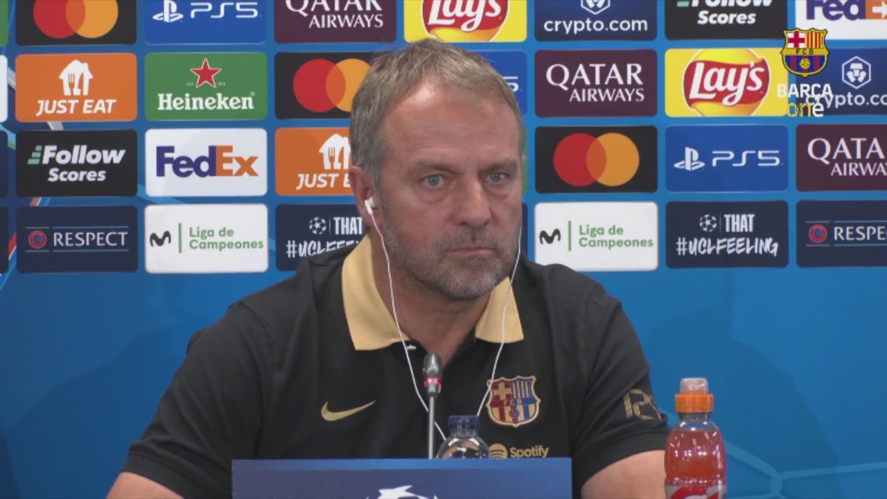 Flick opina del incidente con Courtois en el derbi: "Hay que identificar y expulsar a esa gente"