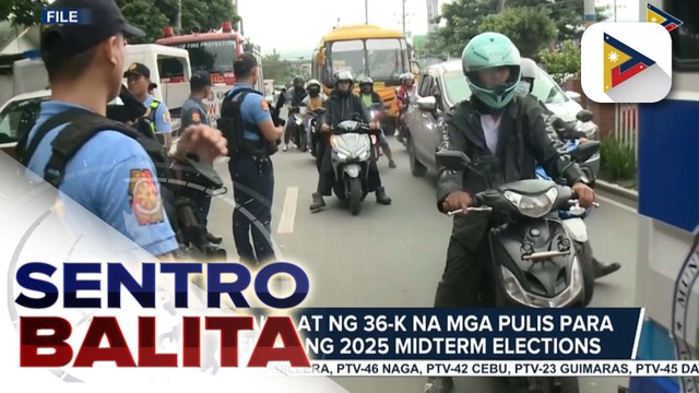 PNP, nagpakalat ng 36-K na mga pulis para sa COC filing ng 2025 midterm Elections; Local elections, mahigpit na babantayan ng PNP