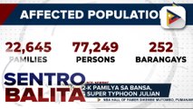 Halos P1-M humanitarian assistance, naipamahagi na sa mga lugar na hinagupit ng Bagyong #JulianPH; PBBM, tiniyak ang mabilis na pagtulong sa mga nasalantang pamilya