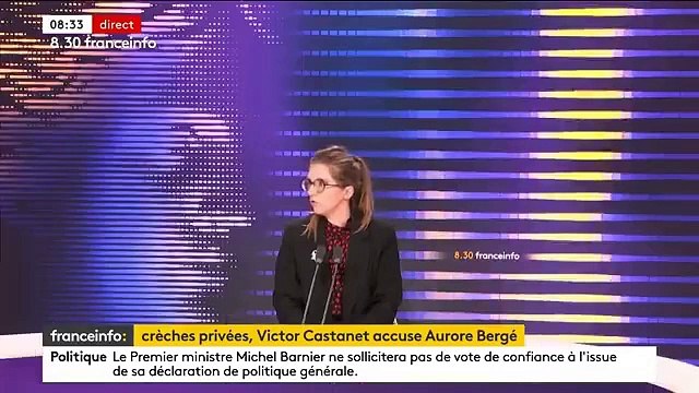 Dysfonctionnements dans les crèches : l'ancienne ministre Aurore Bergé annonce avoir déposé plainte pour diffamation