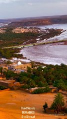 امتلاء واد الساورة   ️- بولاية بني عباس جنوب غرب الجزائر واد الساورة.. ائر #tourismalgeria #dz #اكتشف_الجزائر  #adrar #morocco #river #valley #timimoun