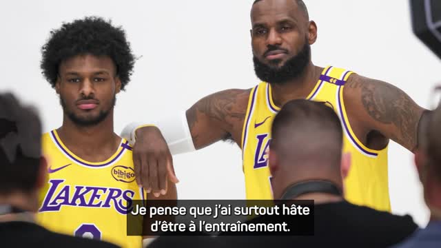 Lakers - LeBron et Bronny James impatients de débuter la saison ensemble