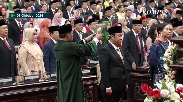 [FULL] Detik-Detik Pelantikan Anggota DPR, DPD, MPR RI Periode 2024-2029