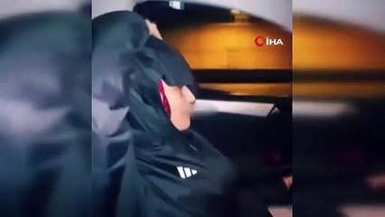 Esenler'de kadın sürücü silahla havaya ateş açtı: O anlar kamerada